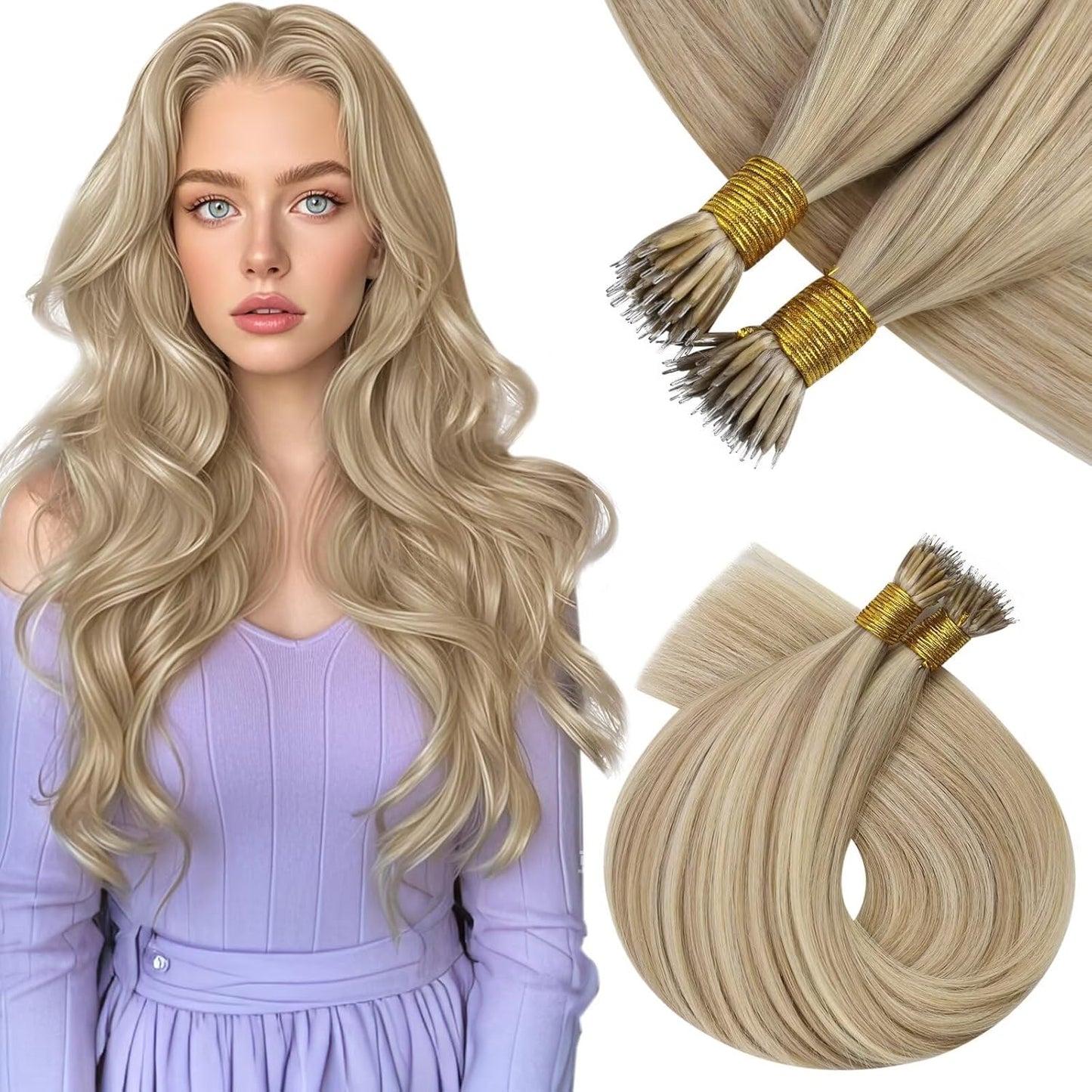 Luxury Nano Ring Hair Extensions #16/22 (100g)