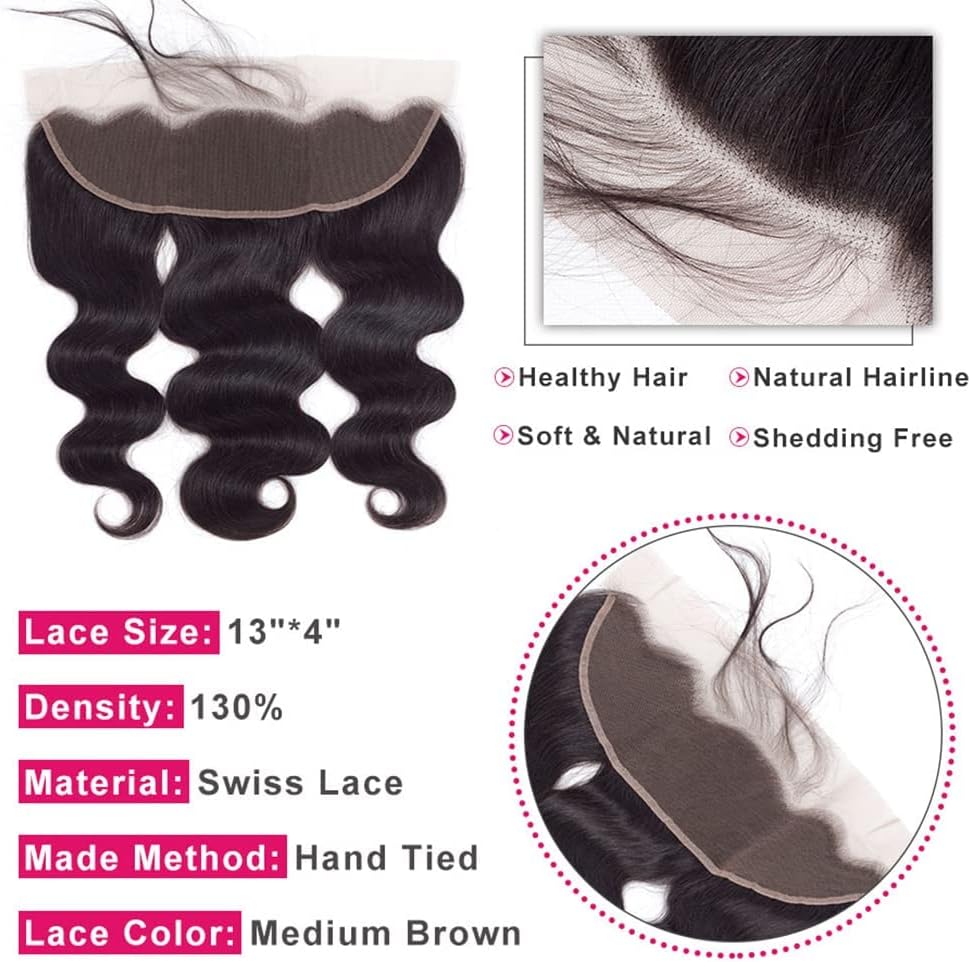 HD Lace Frontal Virgin Hair Extensions - Brazilian Hair
