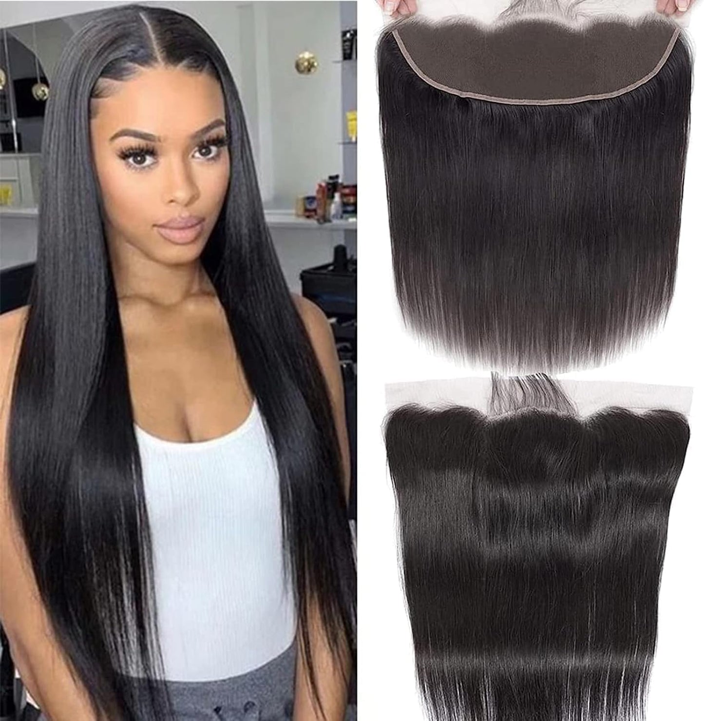 HD Lace Frontal Virgin Hair Extensions - Brazilian Hair