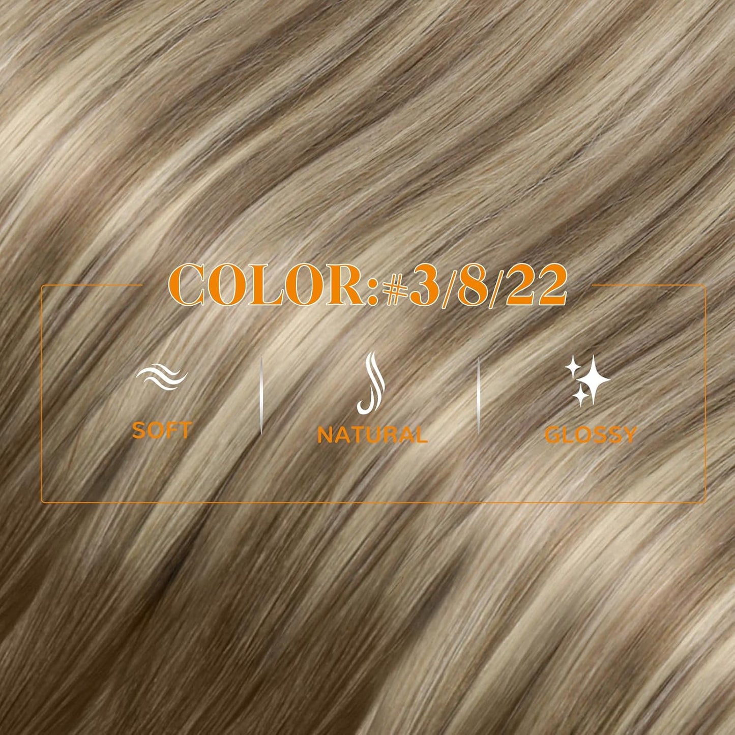 Luxury Nano Ring Hair Extensions (100g) Colour #3/8/22